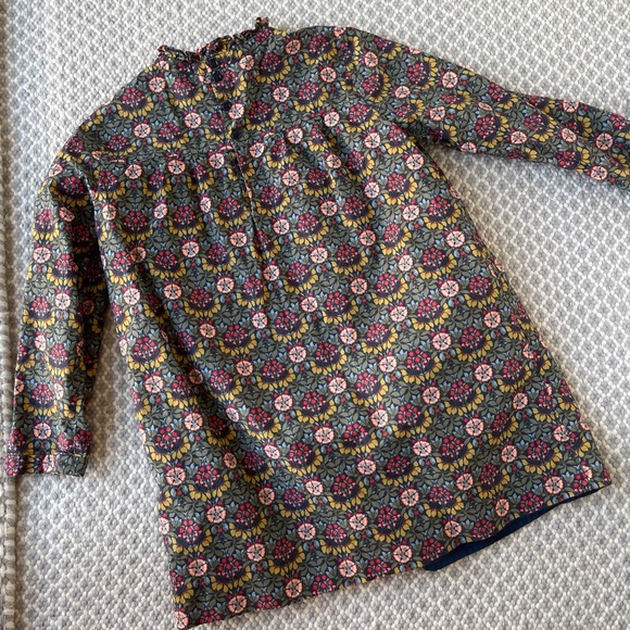 🔥KIDS BONPOINT Khaki Floral Liberty Print Dress🔥 - Picture 6 of 8